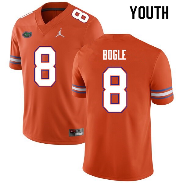 Youth #8 Khris Bogle Florida Gators College Football Jerseys Orange